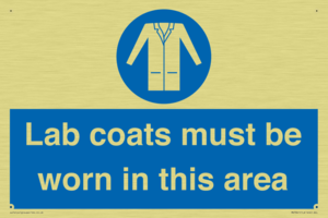Lab coats must be worn in this area